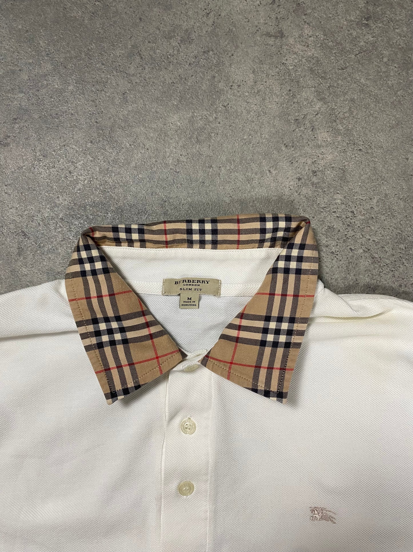 Burberry Langarm Polo (M)