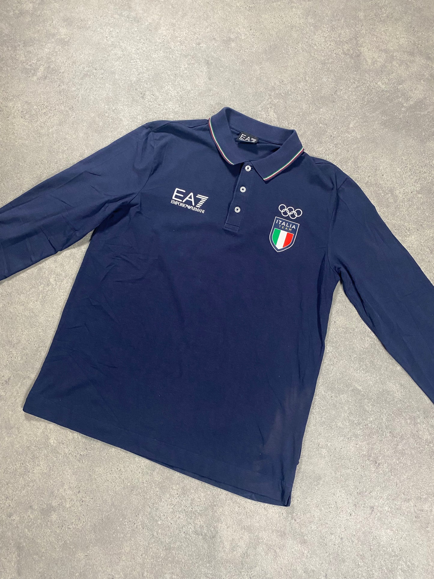 EA7 Italia Langarm Polo