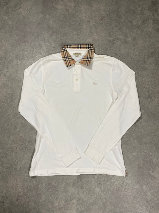 Burberry Langarm Polo (M)