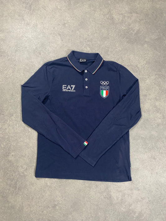 EA7 Italia Langarm Polo